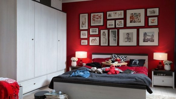 Модульна спальня Paris/Паріс ВМК-Україна Джанні/Сосна Ларіко 3