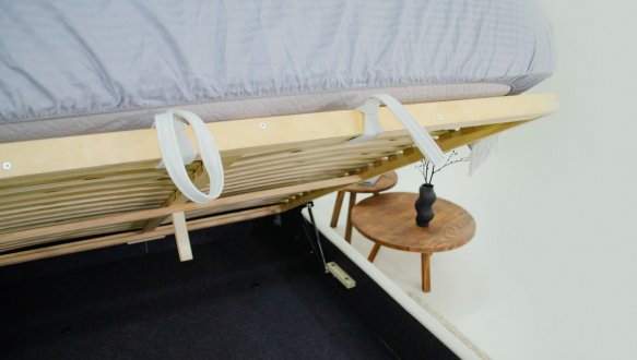 Мягкая кровать двуспальная Шик Галичина Камелия с подъемным механизмом и нишей для белья 6