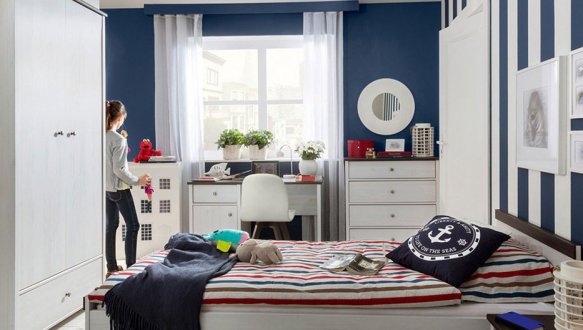 Модульна дитяча Popto/Порто BRW Poland Модрина Sibiu світла / Сосна Larico