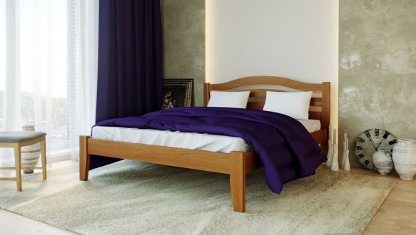 Кровать деревянная Лев Афина Нова массив Бук