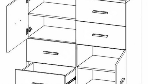 Комод 110 2D4S Lotta 3