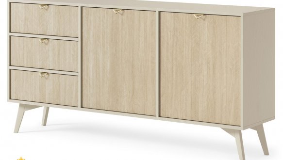 Комод беж песочный/пихта сканди Forest KSZ158 0