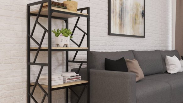 Стелаж 4 полички Ромбо