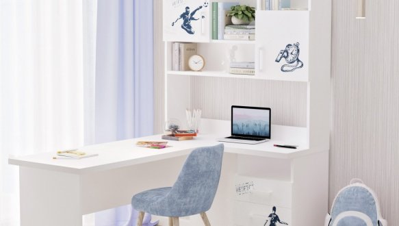 Стол угловой с надстройкой 8