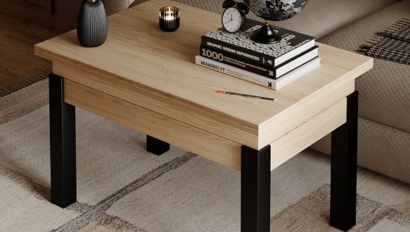 Стіл-трансформер B-Fly Art In Head Дуб Арена світлий / Венге 4