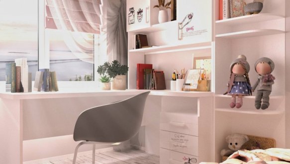 Стол угловой с надстройкой и эркером 13