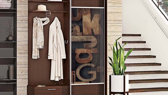 Прихожая-купе 1,4м Модель-1 однодверная