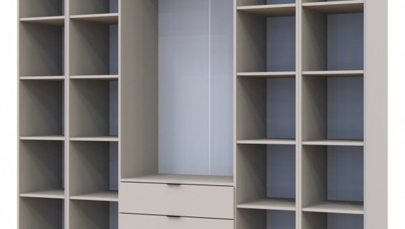 Шафа Дорос Гелар кашемір з 2 Етажерками 4 дверна 231,4 см 2