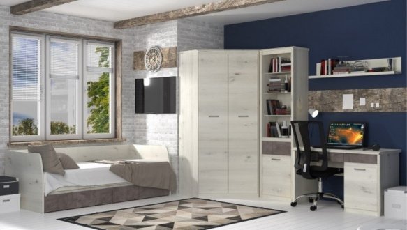 Модульна дитяча Nonell/Нонелл Mebelbos Вільха полярна/Онікс 0