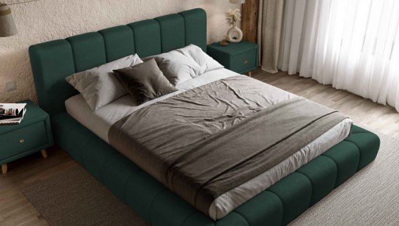 Ліжко м'яке двоспальне Віоріна Деко Подіум 4