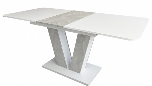 Стол-трансформер Vendi Белый бриллиант/Ателье светлый 3