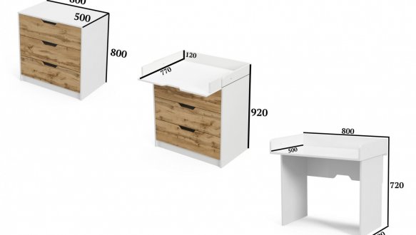 Комод +пеленатор Teenager 25
