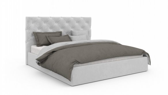 Ліжко м'яке двоспальне Віоріна Деко Велюр з підйомним механізмом та нішею для білизни 10