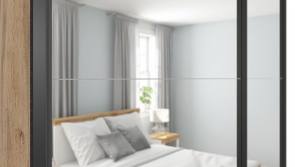 Шафа-купе із дзеркалом SZF/183/M Tetrix 2