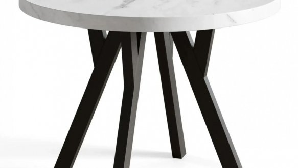 Стіл круглий нерозкладний Lite / Лайт MebliRoMax D900 ЛДСП 18 мм 2