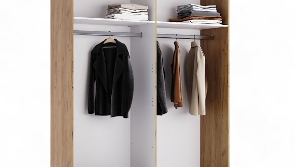 Шкаф 4Д с зеркалом Миромарк Белла 4 дверный белый 183 см 1