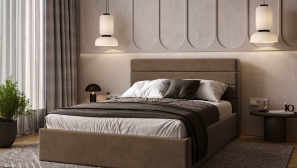 Кровать мягкая Виорина деко Street / Стрит с подъемным механизмом и нишей для белья 3