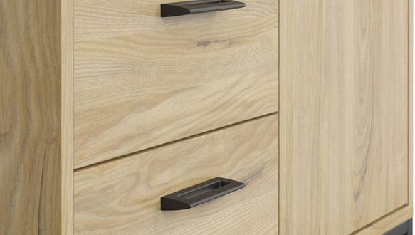 Шкаф SZF2D2S BRW Poland Ramla 2 дверный ясен белоруский 90 см 3