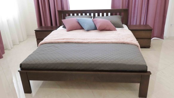 Кровать деревянная низкое изножье Дримка Жасмин Бук 2