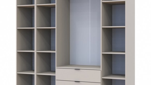 Шкаф для одежды Дорос Гелар кашемир 4-х дверный/Зеркало 194 см 2