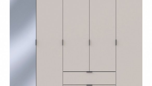 Шкаф для одежды Дорос Гелар кашемир 4-х дверный/Зеркало 194 см 5