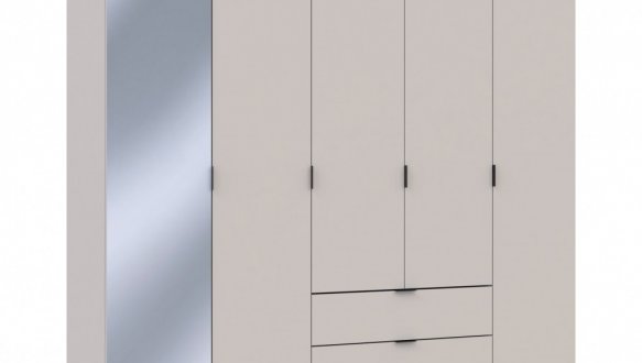 Шкаф для одежды Дорос Гелар кашемир 4-х дверный/Зеркало 194 см 6