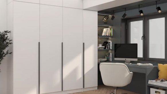 Антресоль Matroluxe Urban / Урбан 3 дверная Белое Дерево 3