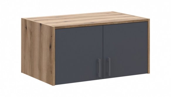 Антресоль высокая Дорос Ронди графит 2-дверная 82 см 3