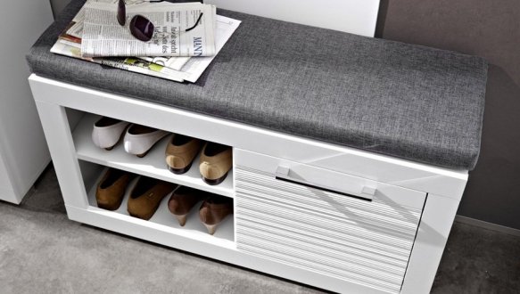 Модульний передпокій ВМК-Україна Флеймс Білий / Білий глянець 2