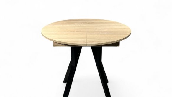 Стіл круглий розкладний Lite Slide / Лайт слайд MebliRoMax D900 ЛДСП 18 мм 1