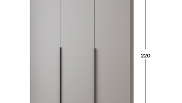 Шкаф Mebelstar Оскар трехдверный с ящиками Серая мышка 150 см 0