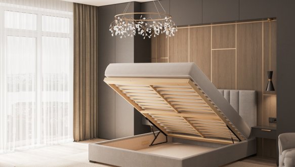 Ліжко м'яке двоспальне Шик Галичина Крістіан 0