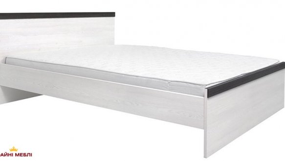 Ліжко двоспальне ВМК-Україна LOZ/160 Паріс ДСП біле без вкладу 4