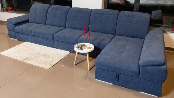 Кутовий диван розкладний дельфін Віко меблі Денвер 2+2 423 см