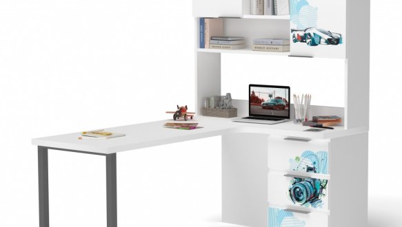 Стол с угловой надстройкой 3