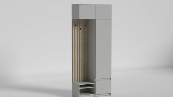 Прихожая Спейс №1 Matroluxe с вешалкой и шкафом 6