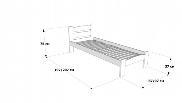 Односпальне ліжко Дональд 7