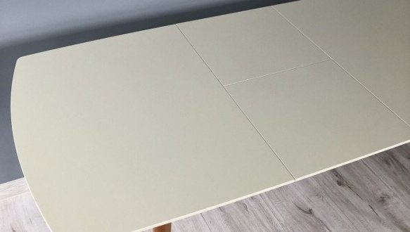 Стіл Exen II / Ексен II Інтарсіо Білий Розкладний 120/160 см 11