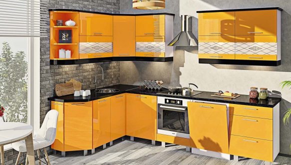 Модульна кухня Фарбований високий глянець 23