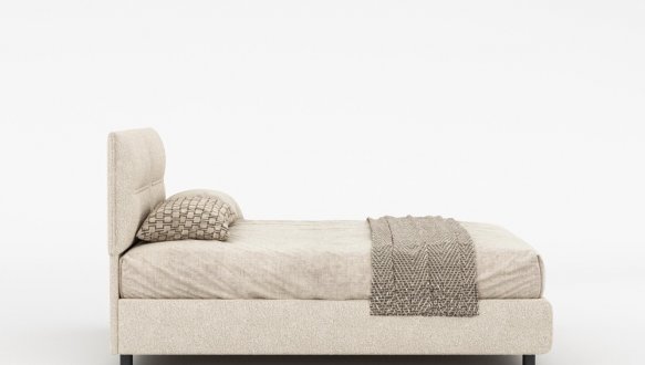 Кровать мягкая двуспальная Woodsoft Salerno / Салерно с подъемным механизмом и нишей для белья 6