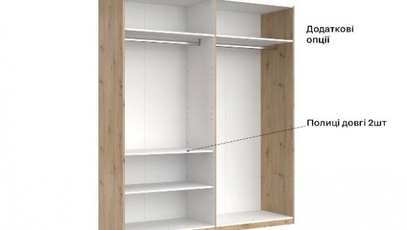 Шафа 4дв з дзеркалом Міромарк Тедді 4 дверний дуб артизан 180 см 9