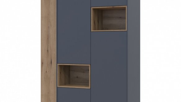 Шкаф для одежды с нишей и пеналом Дорос Дейл графит 2 дверный 143,2 см 0