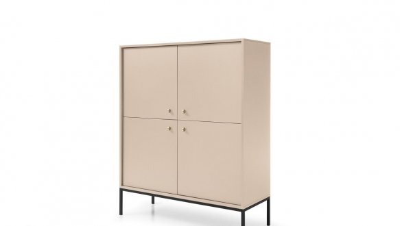 Комод высокий черные ножки MK104 Mono 4