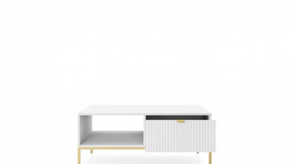 Стол журнальный Белый/Золотые ножки L104 Nova 3