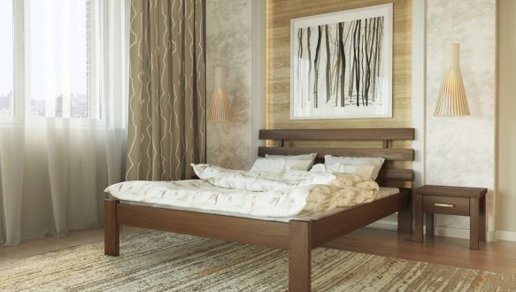 Ліжко дерев'яне Лев Асоль масив Бук 2