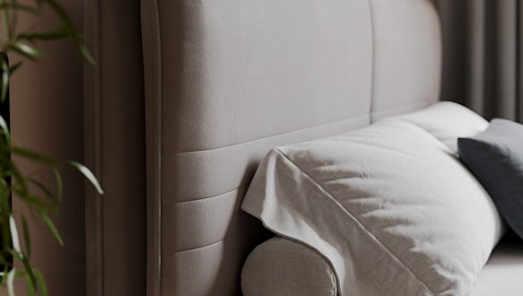 Кровать мягкая двуспальная Woodsoft Catania II / Катанія II с подъемным механизмом и нишей для белья 2