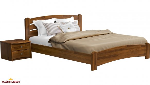 Кровать деревянная Эстелла Венеция Люкс / Серия Вега Щит / Массив Бук 2