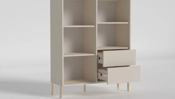 Шкаф распашный Матролюкс Доминика 2 дверный сатин 103 см 2