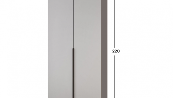 Шкаф Mebelstar Оскар двухдверный Серая мышка 100 см 3