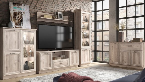 Модульная система Lizbon/Лизбон Mebelbos Каштан